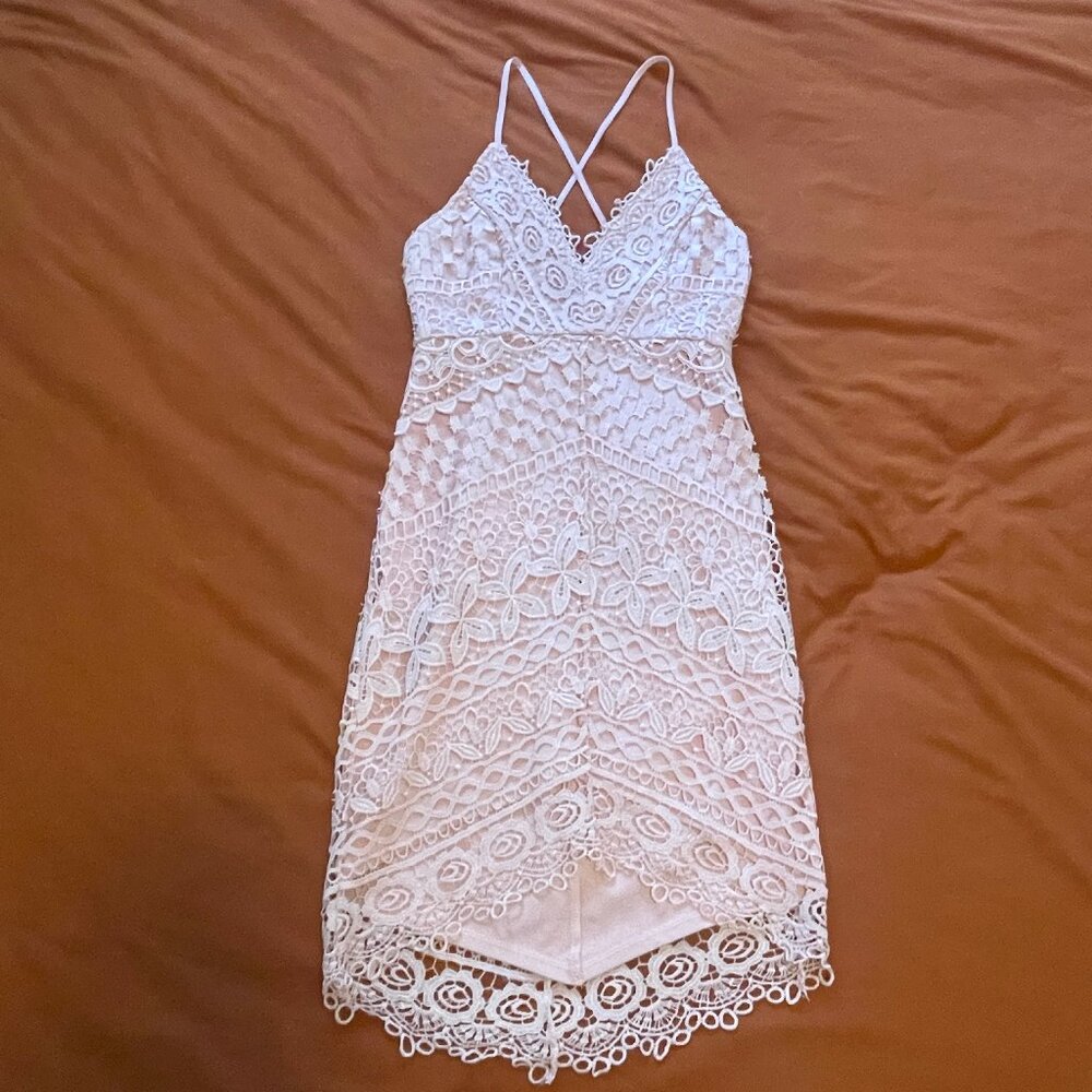 Crochet High Low Dress